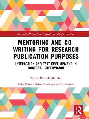 cover image of Mentoring and Co-Writing for Research Publication Purposes